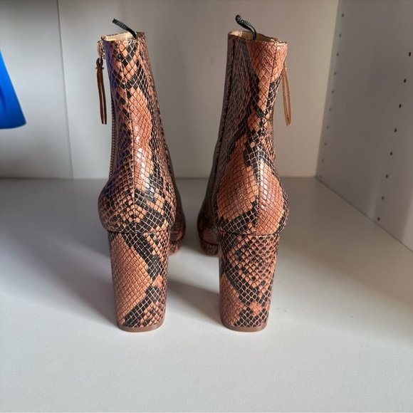 Brand New Snake Skin Ankle Boots - Picture 4 of 6